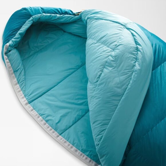 NEW! NWT! The North Face Trail Lite Down 20 Sleeping Bag -Blue Coral -Long - Picture 3 of 7